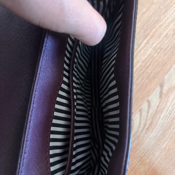 Kate Spade Cameron Street Byrdie Saddle Dark Purple Crossbody Bag - Picture 9 of 12